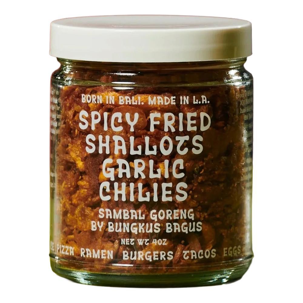 Bungkus Bagus - 'Échalotes Frites Épicées, Ail & Piments' Garniture de Piments Sambal Goreng (113g)