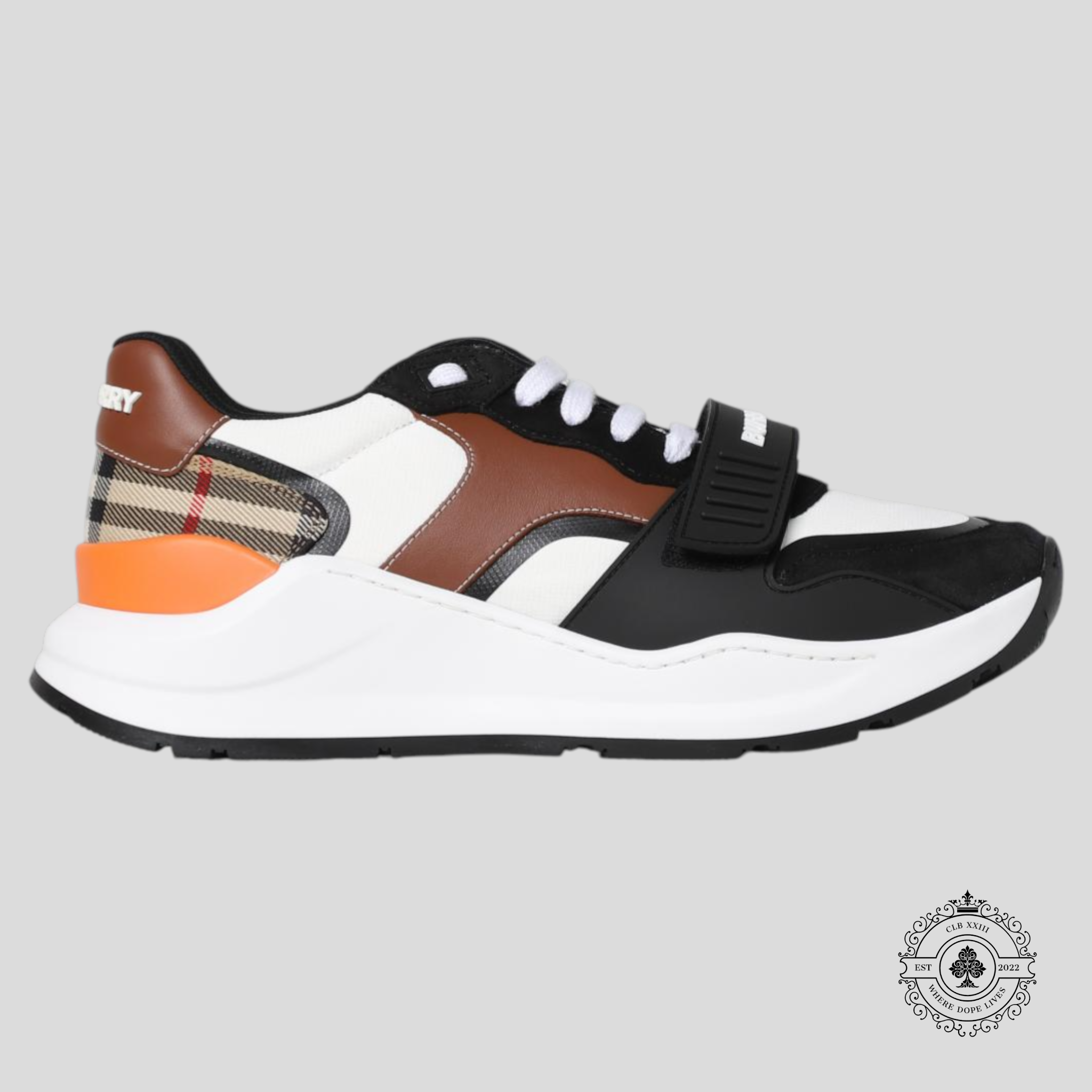 Burberry Regis Noir Archive Beige Marron Blanc