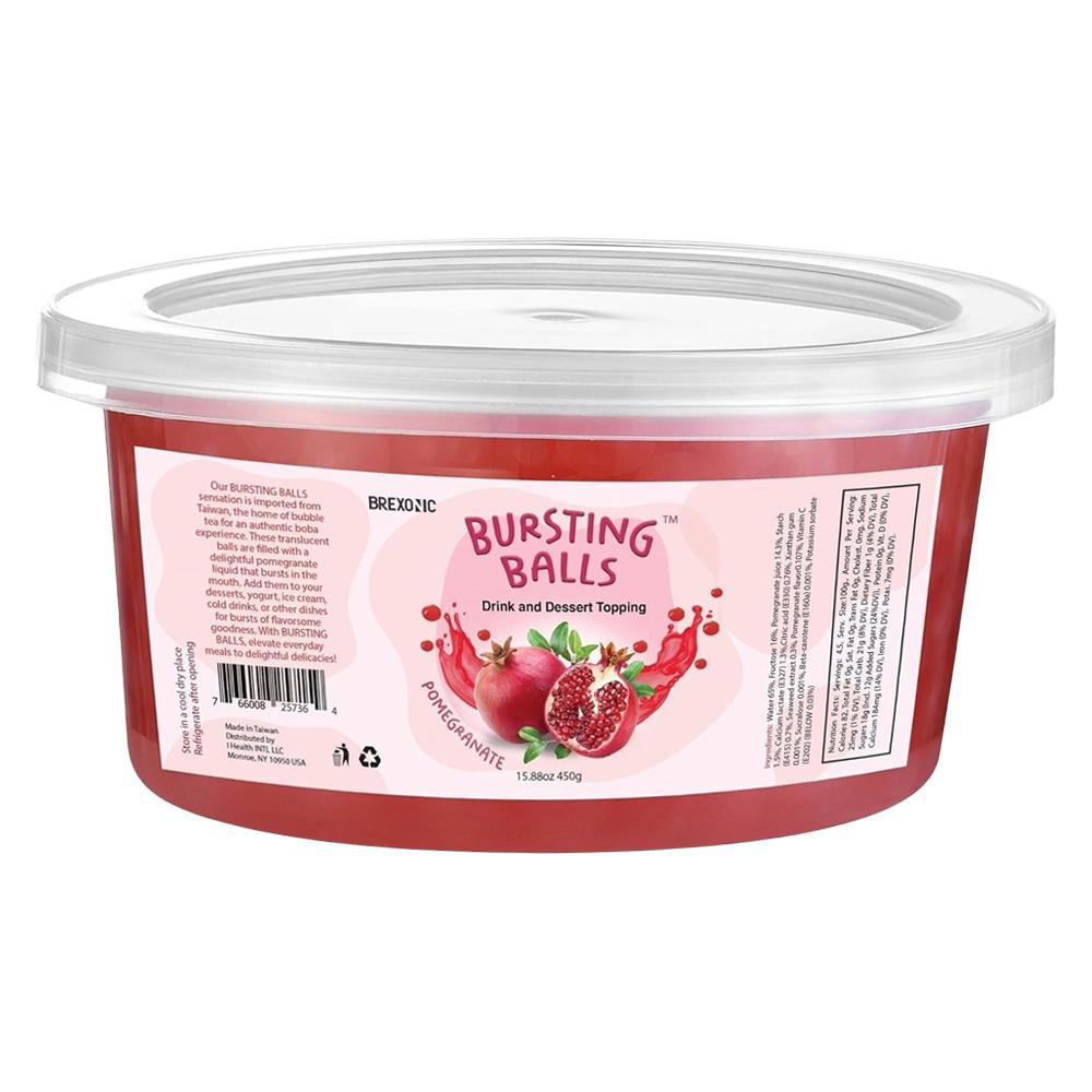 Syruvia - Billes Éclatantes : Perles de Boba Éclatantes saveur grenade (450g)
