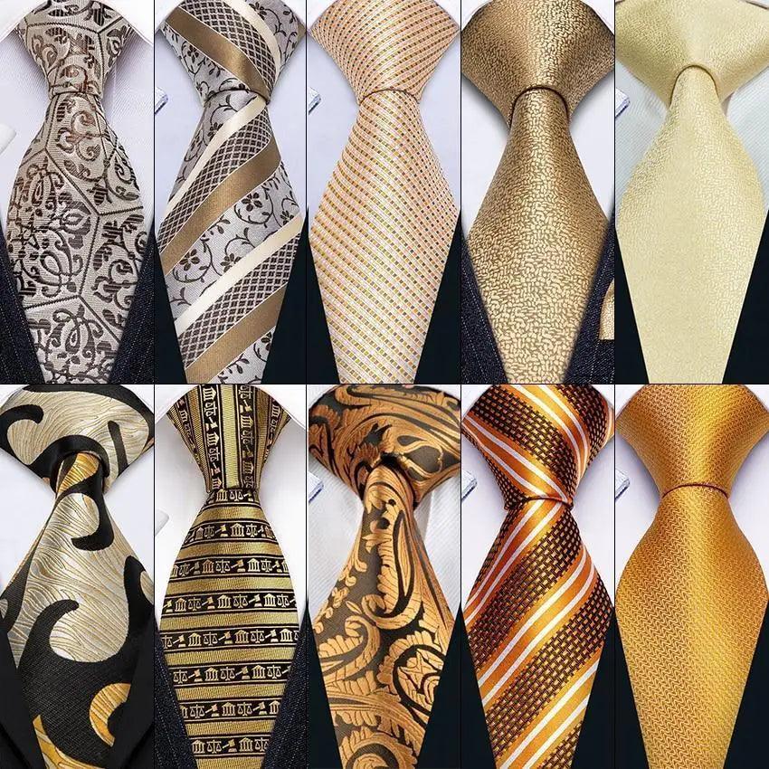 Cravate de luxe en soie pour homme, ensembles de cravates à la mode pour hommes, tenue de mariage, cravate élégante pour homme, cravates souples décontractées pour costumes d'affaires