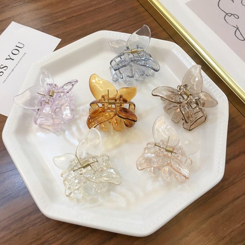 Pince à Cheveux Papillon Fée Géométrique Acrylique Acétate Épingles à Cheveux Filles Femmes Pinces à Cheveux Pince Transparente Accessoires Cheveux Barrette Mode Accessoires Coiffure Pour Fête