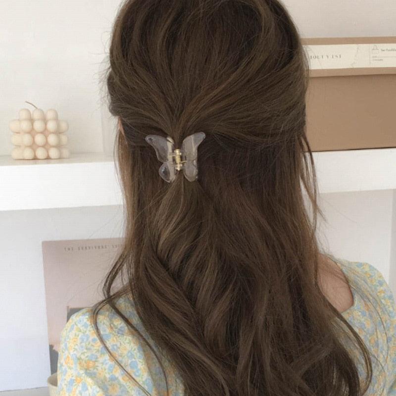 Pince à Cheveux Papillon Fée Géométrique Acrylique Acétate Épingles à Cheveux Filles Femmes Pinces à Cheveux Pince Transparente Accessoires Cheveux Barrette Mode Accessoires Coiffure Pour Fête