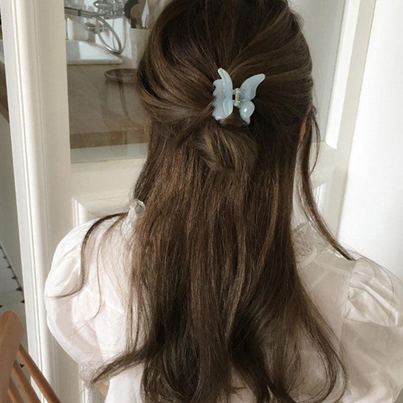 Pince à Cheveux Papillon Fée Géométrique Acrylique Acétate Épingles à Cheveux Filles Femmes Pinces à Cheveux Pince Transparente Accessoires Cheveux Barrette Mode Accessoires Coiffure Pour Fête