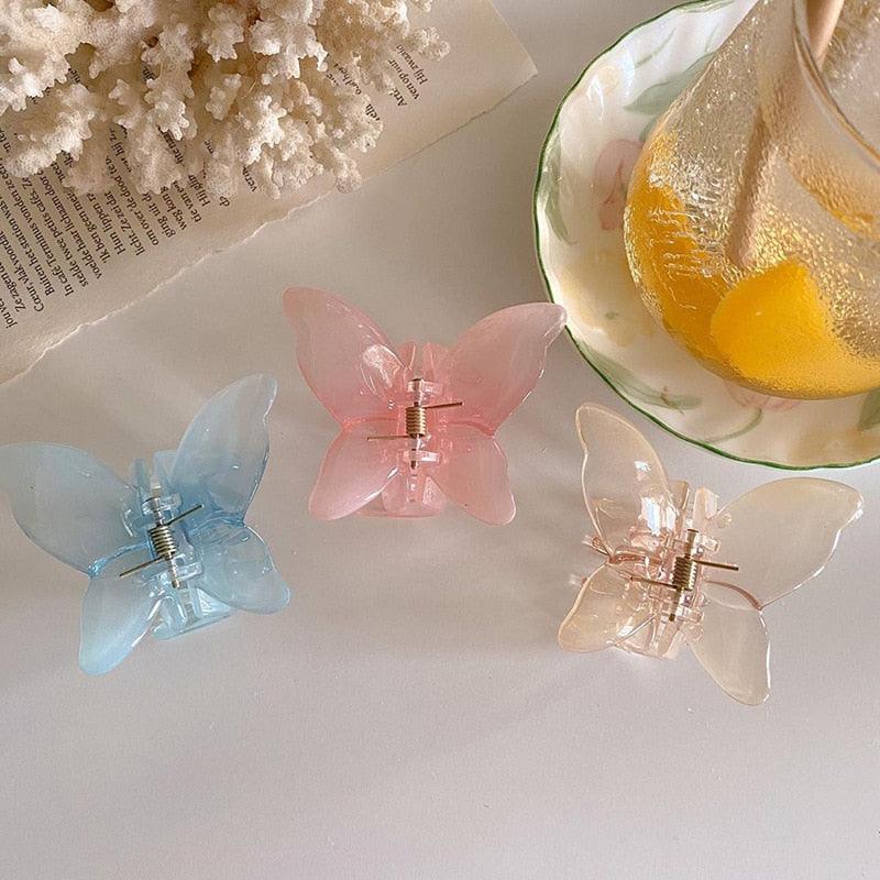 Pince à Cheveux Papillon Fée Géométrique Acrylique Acétate Épingles à Cheveux Filles Femmes Pinces à Cheveux Pince Transparente Accessoires Cheveux Barrette Mode Accessoires Coiffure Pour Fête