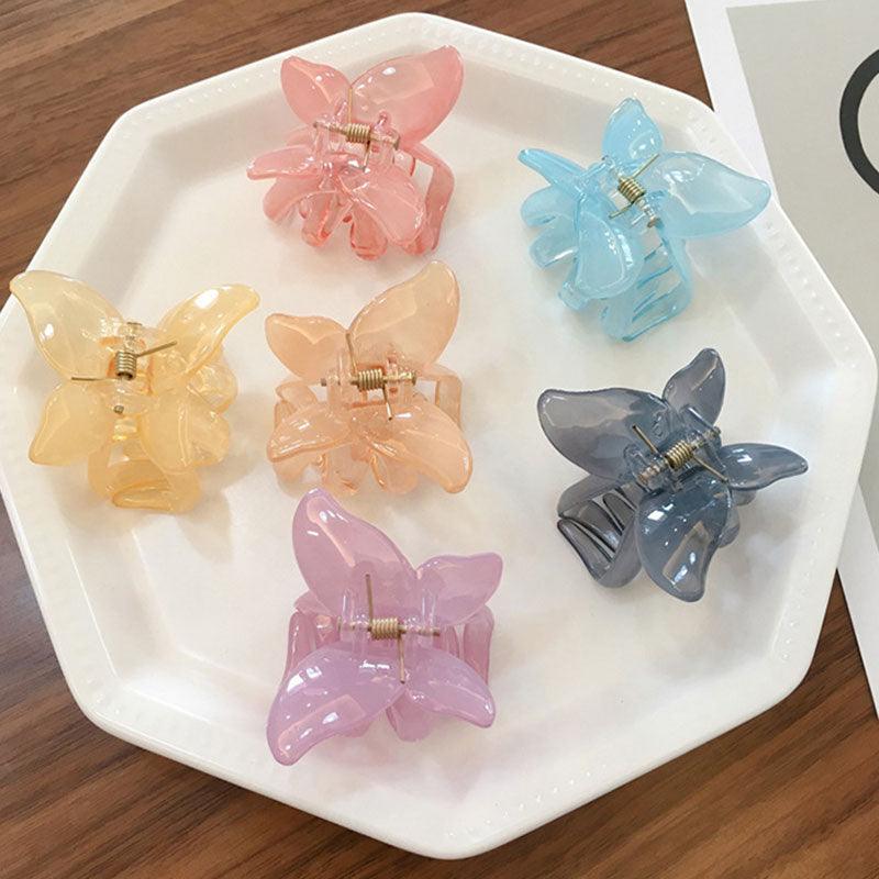 Pince à Cheveux Papillon Fée Géométrique Acrylique Acétate Épingles à Cheveux Filles Femmes Pinces à Cheveux Pince Transparente Accessoires Cheveux Barrette Mode Accessoires Coiffure Pour Fête