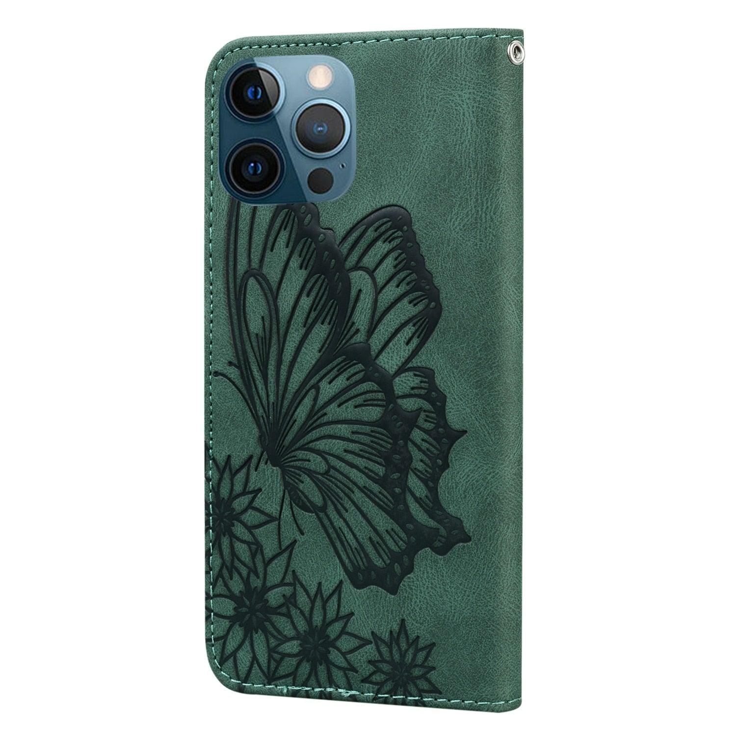 Étui portefeuille en cuir papillon pour Xiaomi Mi11 Redmi Note 9T 9 9A 9S 8 Pro 8A POCO X3 NFC M3 F3 10 Pro Lite, étui portefeuille en cuir rétro à rabat magnétique pour téléphone portable