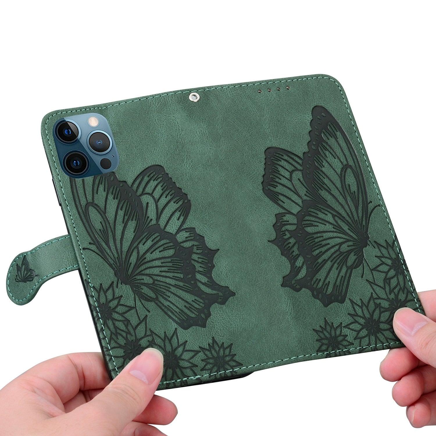 Étui portefeuille en cuir papillon pour Xiaomi Mi11 Redmi Note 9T 9 9A 9S 8 Pro 8A POCO X3 NFC M3 F3 10 Pro Lite, étui portefeuille en cuir rétro à rabat magnétique pour téléphone portable