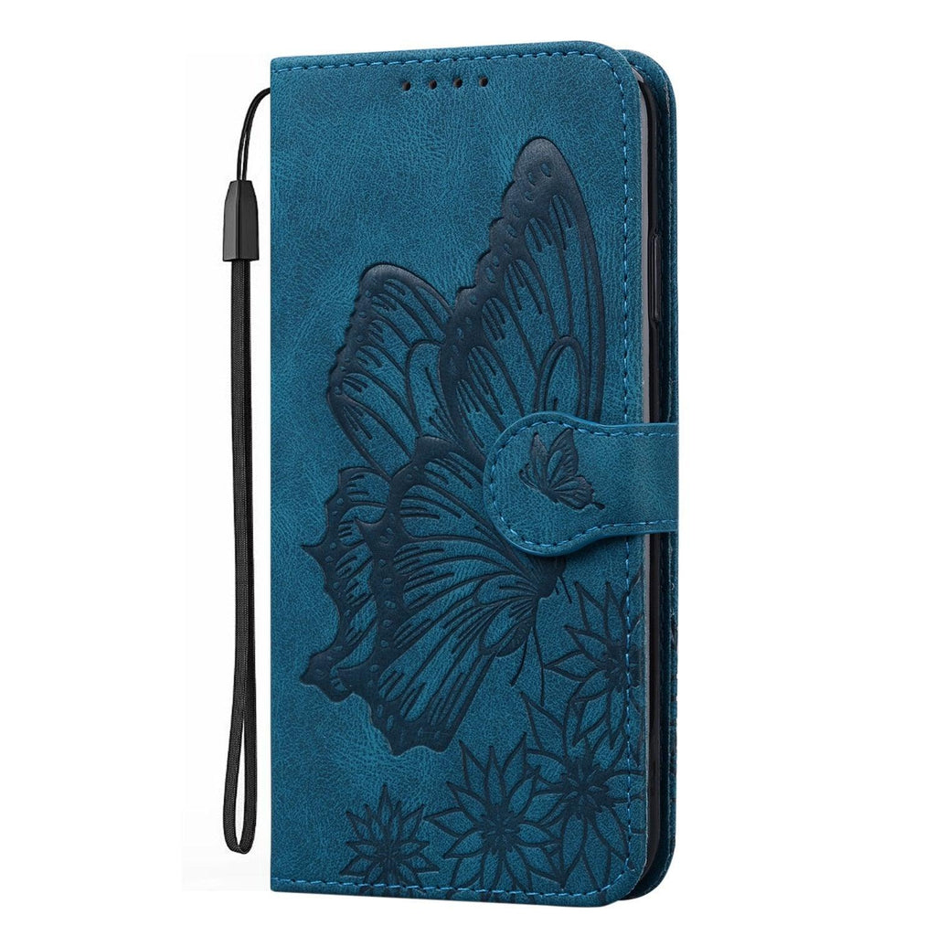 Étui portefeuille en cuir papillon pour Xiaomi Mi11 Redmi Note 9T 9 9A 9S 8 Pro 8A POCO X3 NFC M3 F3 10 Pro Lite, étui portefeuille en cuir rétro à rabat magnétique pour téléphone portable