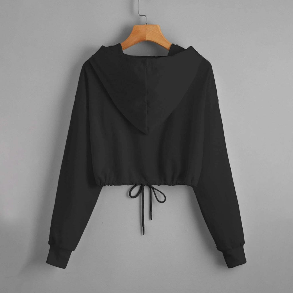 Sweat à capuche à imprimé papillon avec cordon de serrage à l'ourlet