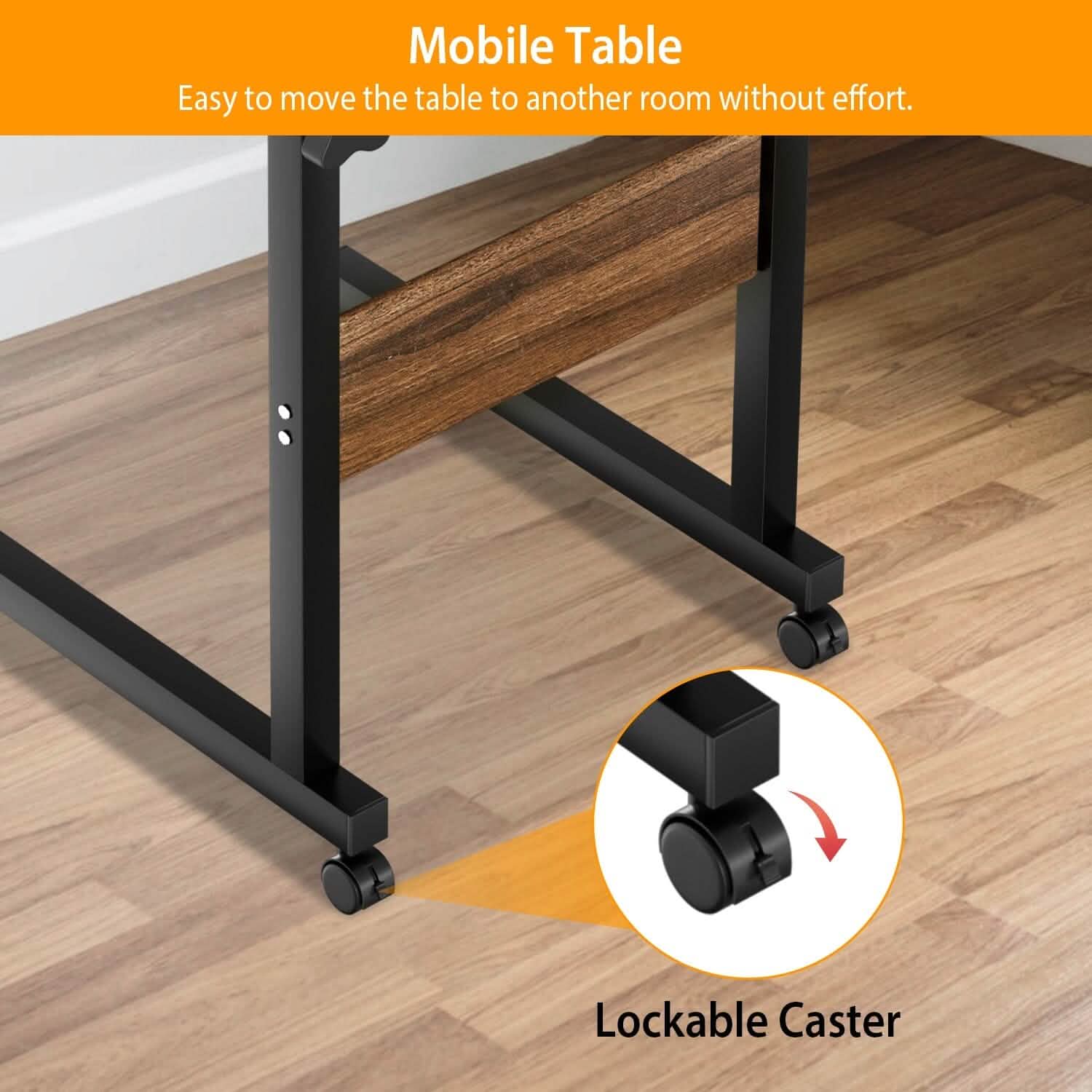 Table d'appoint C pour ordinateur portable, petite, fine, pour snacks