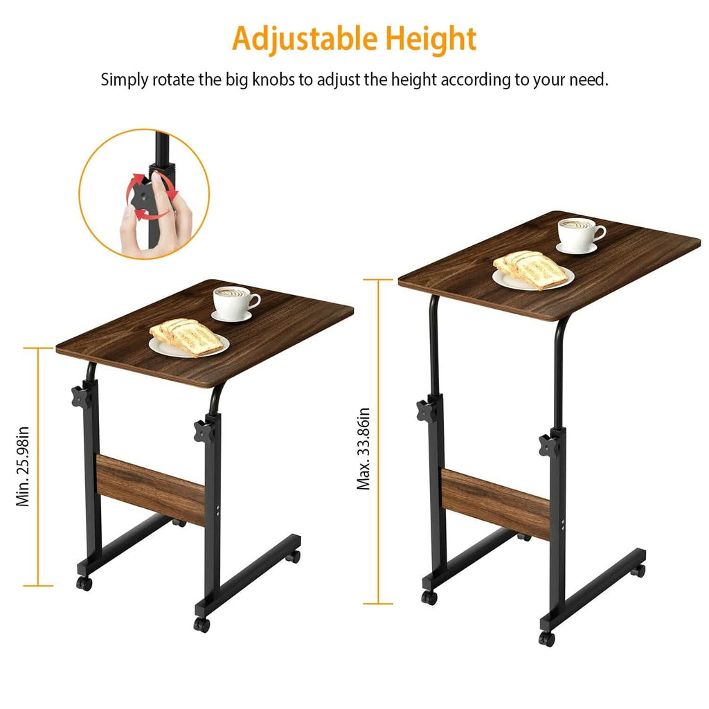 Table d'appoint C pour ordinateur portable, petite, fine, pour snacks