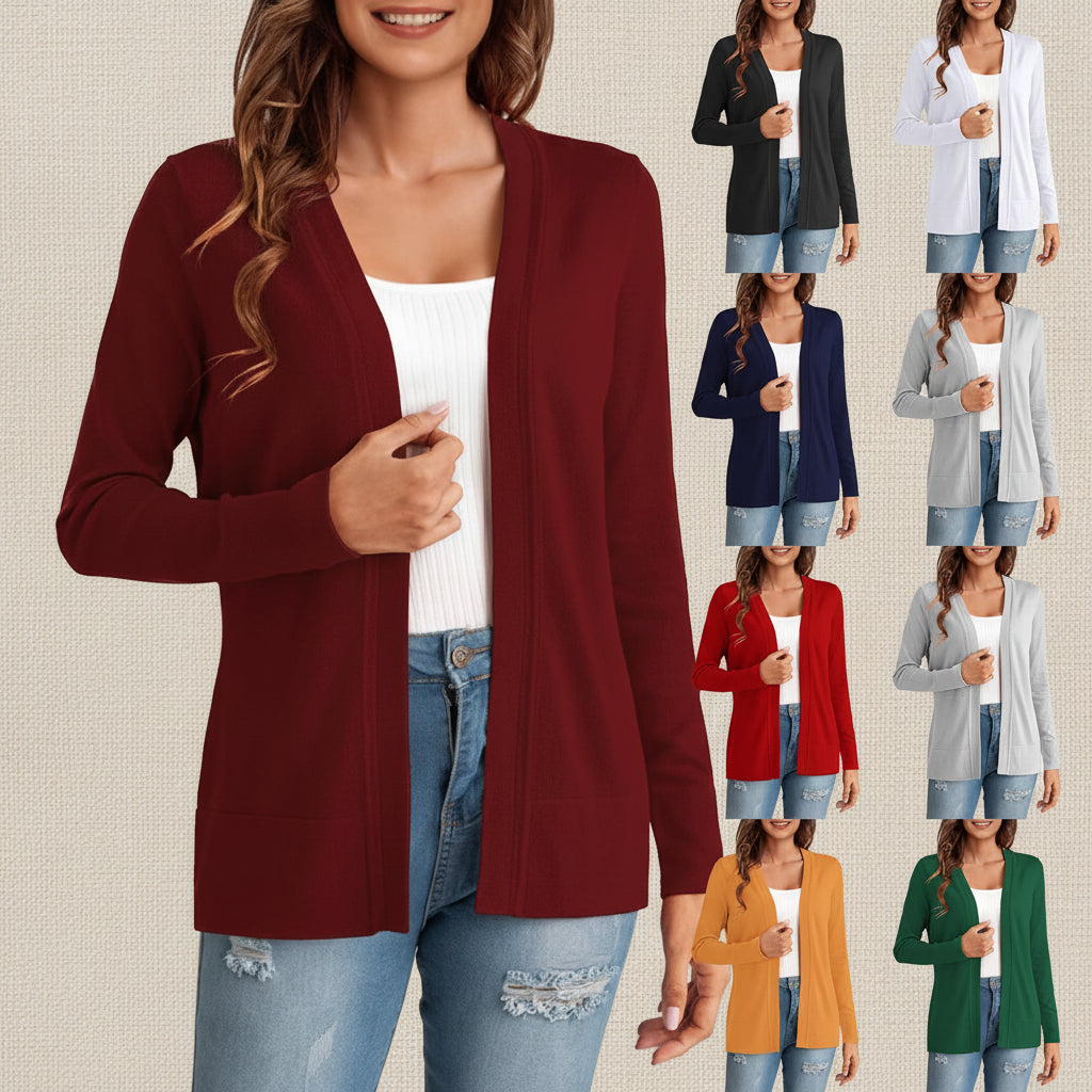 Cardigan en maille ample pour femme – 4 couleurs S–XXL