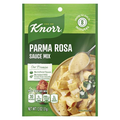 Mélange de sauces Knorr Parma Rosa pour pâtes crémeuses pour des repas et des accompagnements simples, sans arômes artificiels, sans MSG ajouté, 36 g
