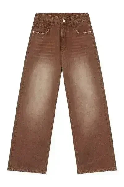 Jean large droit avec poches
