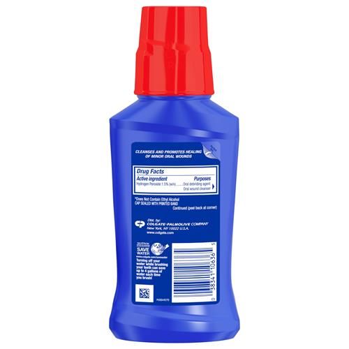 Colgate Peroxyl Bain de Bouche Antiseptique pour Aphtes, Sans Alcool, Peroxyde d'Hydrogène 1,5 %, Menthe Douce, 250 ml (Lot de 1)