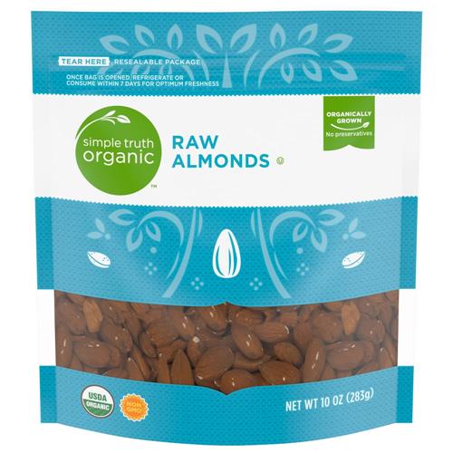 Amandes crues biologiques Simple Truth 283 g