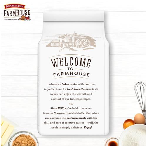 Pepperidge Farm Farmhouse Thin & Crispy White Chocolate Chip Cookies, 6.9 Oz Bag