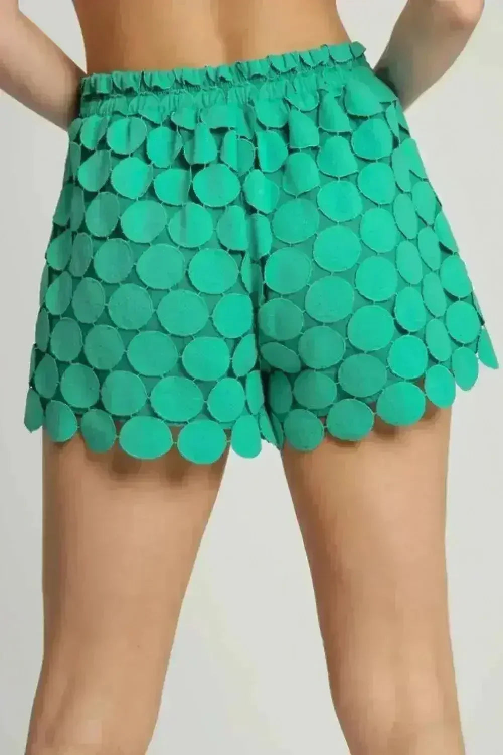Shorts en dentelle à pois grande taille Umgee