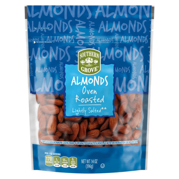 Amandes grillées et légèrement salées Southern Grove, 14 oz