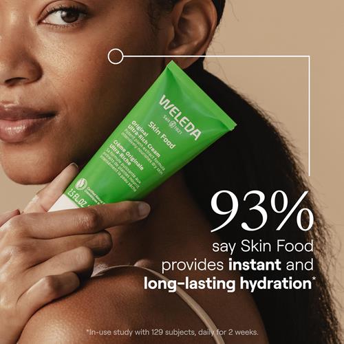 Weleda Skin Food Crème riche ultra-nourrissante Originale pour le corps 75 ml, hydratant riche en plantes avec pensée sauvage, camomille et calendula