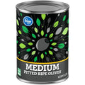 Olives noires mûres dénoyautées, taille moyenne, Kroger, 170 g