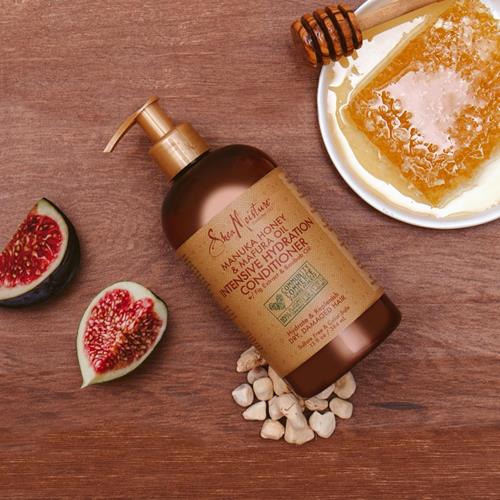 Après-shampoing hydratation intense SheaMoisture pour cheveux secs et abîmés, au miel de manuka et à l'huile de mafura pour nourrir et adoucir les cheveux, 384 ml