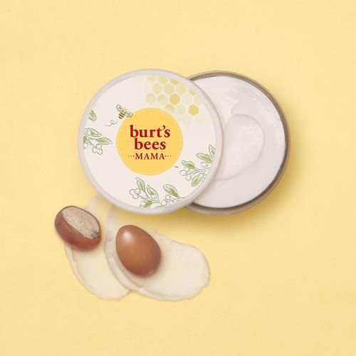 Burts Bees Mama Beurre Ventre Crème Anti-Vergetures Pour Grossesse, Masse Le Corps & Réduit L'Apparence Des Cicatrices, Soin De La Peau Du Ventre Pré-Natal & Post-Natal, Formule Riche En Beurre De Karité & Vitamine E, Pot De 184 g - Pac