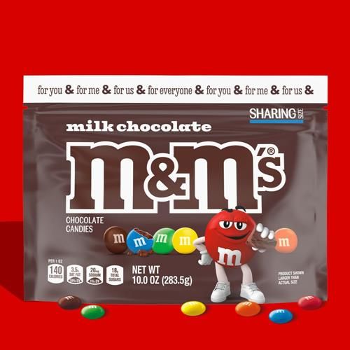 M&Ms Chocolat au Lait, Format Familial, Sachet Refermable de 283,5 g