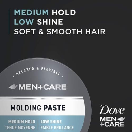 Dove Men + Care Produit Coiffant Pour Hommes Pâte Coiffante Fixation Moyenne Pour Un Look Texturé Fini Mat 49 g