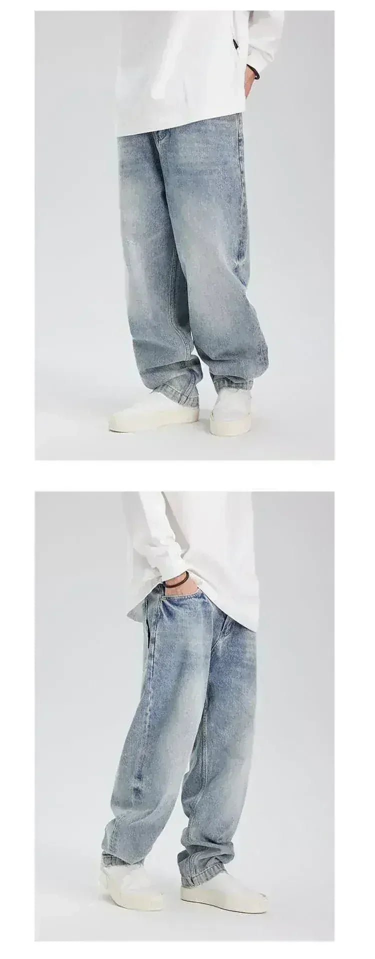 Jean délavé déchiré UrbanFade™ style rétro
