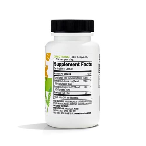 Whole Foods Market Curcuma, 60 Comprimés
