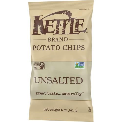 Croustilles Kettle Brand, croustilles Kettle non salées, 5 oz