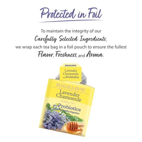 Sachets de tisane Bigelow Lavande Camomille et Probiotiques