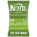 Croustilles de pommes de terre bouilloire saveur Jalapeño de marque Kettle, sans gluten, sans OGM, sac de 212 g