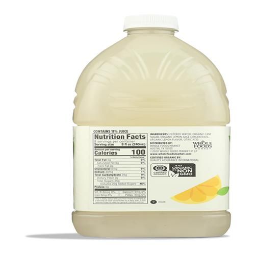Jus de citron biologique de Whole Foods Market, 64 oz