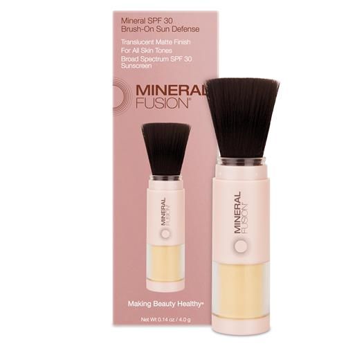 Écran solaire en poudre à brosse Mineral Fusion pour le visage, FPS 30, écran solaire minéral invisible, protection UVA UVB, non toxique et hypoallergénique, 4 g