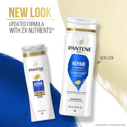 Pantene Pro-V Shampoing Réparateur et Protecteur, 354 ml + Revitalisant, 307 ml