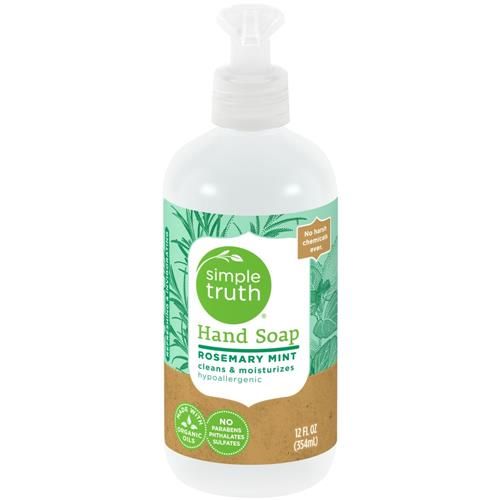 Savon liquide pour les mains romarin et menthe Simple Truth 355 ml