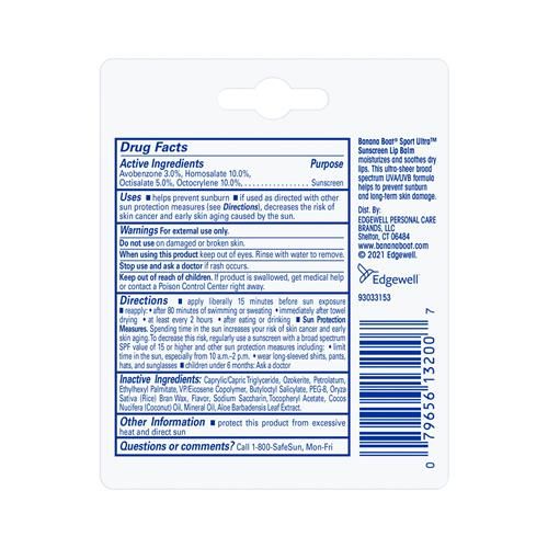 Banana Boat Sport Ultra Spf 50 Écran Solaire pour Lèvres Lot de 2 | Baume à Lèvres Spf, Écran Solaire Banana Boat pour Lèvres, Essentiels Plage, Nécessités Plage, Essentiels Été, Soin Solaire, Écran Solaire pour Lèvres, Lot Double
