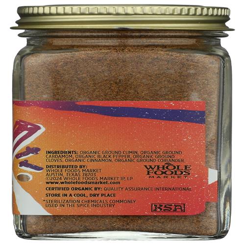 Whole Foods Market, Mélange d'épices bio Garam Masala, 1,9 once