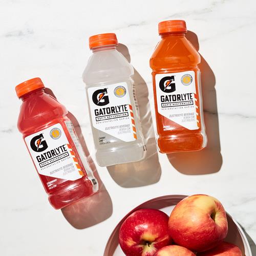 Boisson électrolytique Gatorlyte Rapid Rehydration, saveur orange, bouteille de 5 oz liq.