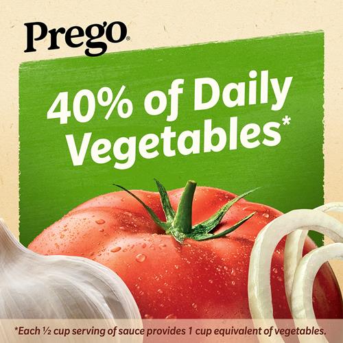 Sauce pour pâtes Prego Chunky Tomato avec ail et oignon, pot de 680 g