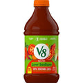 Jus de légumes V8 faible en sodium, piquant, 100 % végétal, bouteille de 1,36 L