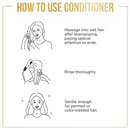 Pantene Sulfate Free Conditioner, Hair Strengthening Anti Frizz Damage Repair With Castor Oil, Safe For Color Treated Hair, Nutrient Blends, 8.0 Oz