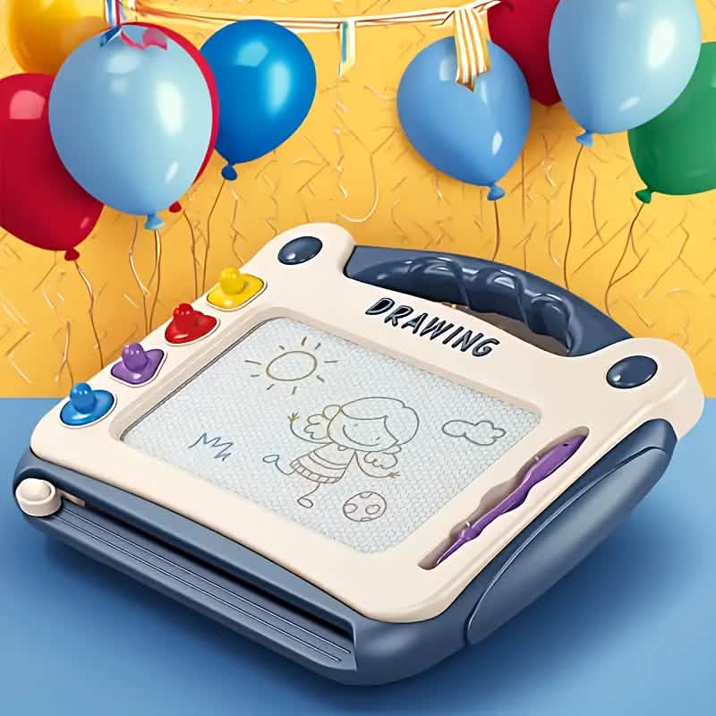 Tablette de dessin magnétique 3-en-1, dessinez, écrivez, effacez et recommencez