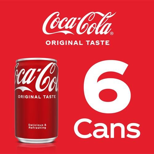 Coca-Cola, 222 ml, pack de 6