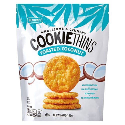 Biscuits Fins à la Noix de Coco Benton's, 113 g