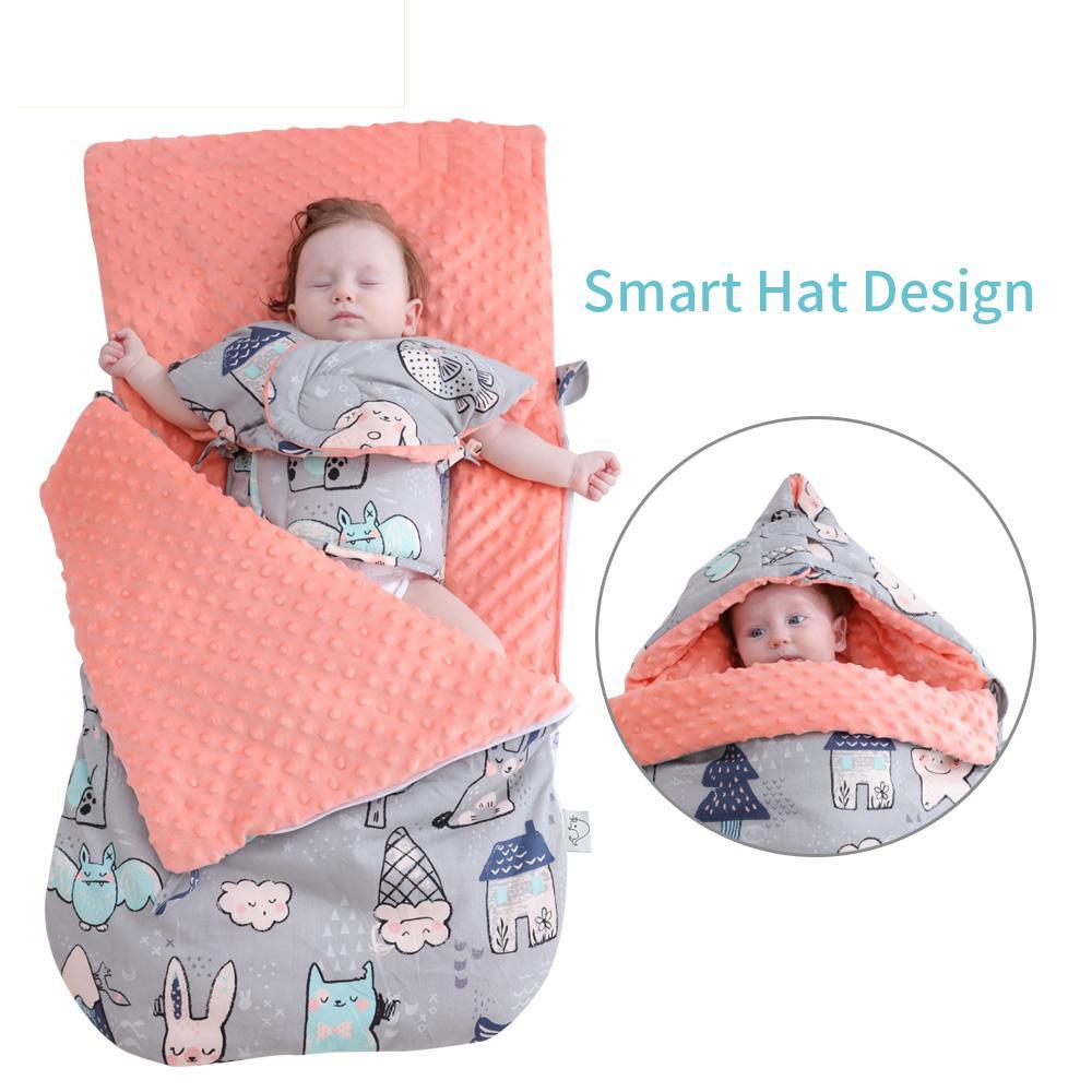 Nouveau-né Bébé Enveloppe Cocon Modèle Sac de couchage Enfant Garçon Fille Enfants Gigoteuse Couverture d'emmaillotage Pour Bébé Enfants