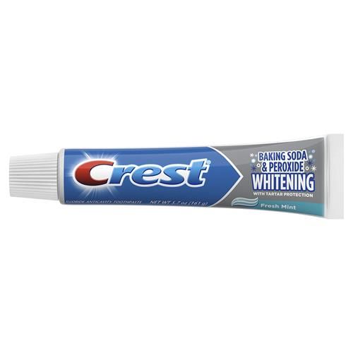 Crest Cavity & Tartar Protection Toothpaste, Whitening Baking Soda & Peroxide,5.7 Ounce (Pack Of 2)