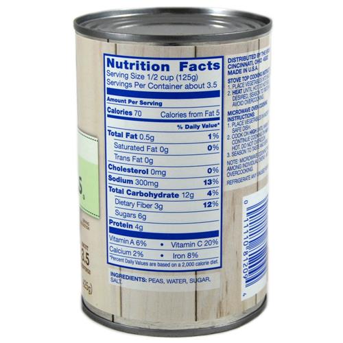 Kroger Petits Pois Doux en Conserve 425 g
